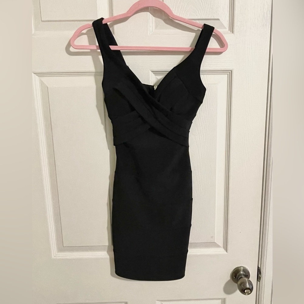 Black Bandage Bodycon Mini Dress/LBD